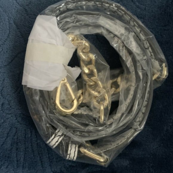 White " Crocodile " Croc Leather Handbag - Picture 5 of 6